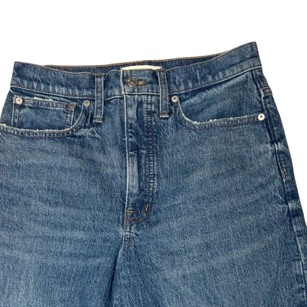 Madewell High Rise Balloon Tapered Jeans Medium Wash 26T Tall NB081 - Image 12