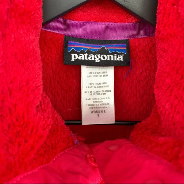 PATAGONIA Women's Re-Tool Snap-T Fleece Pullover Magenta S - Image 5