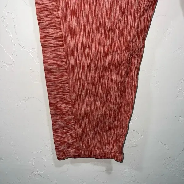 Anthropologie Brand Coral Red Longshore Size M Cotton High Rise Cropped Pants - Image 5