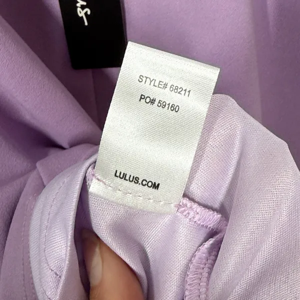 Lulus Must Be a Twist of Fate Mini Dress NWT XL Lavender Bodycon Twist Front Hot - Image 12