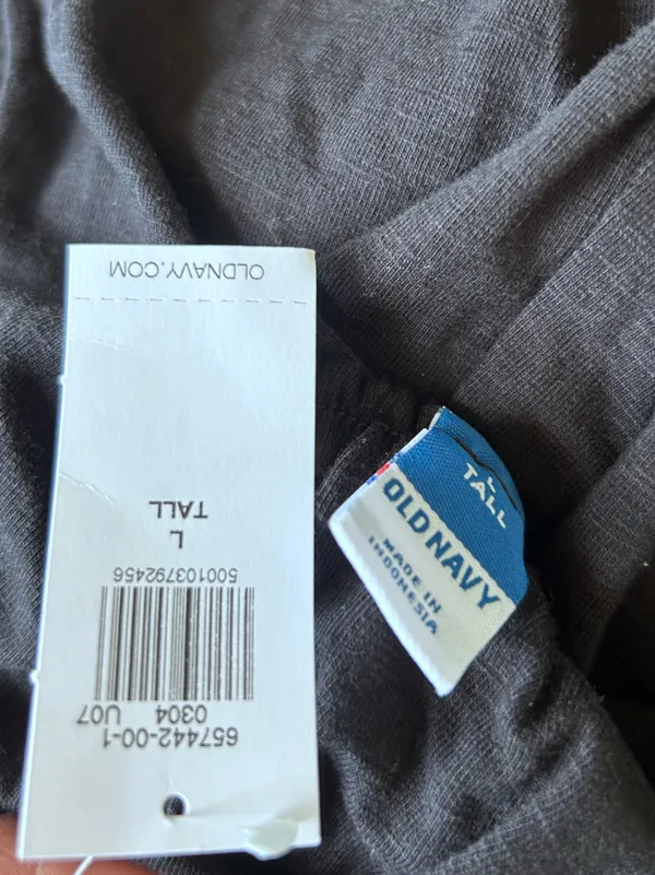 NWT Old Navy Black Halter Tie Neck Cotton Midi Dress Size Large Tall - Image 4