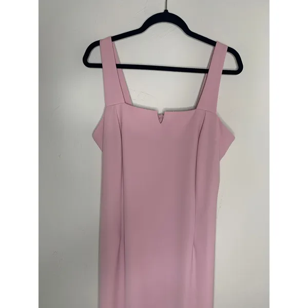 Vintage Pink Sheath Maxi Dress w Blazer Formal Wedding Embellished Sz 16 - Image 6
