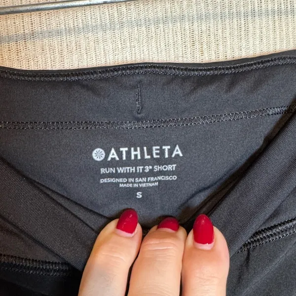 Athleta Women's Midnight Black‎ Athletic Shorts - Image 2