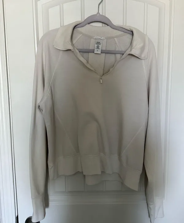 Cream Quarter-Zip Aerie Pullover - Image 3