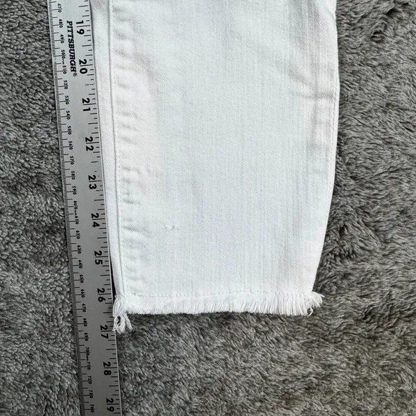 7 For All Mankind Skinny Denim Jeans Women's 26 White - Image 2