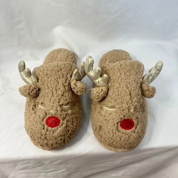 Deer Design Slipper Unisex Comfy Size‎ 7/8 Brown - Image 9