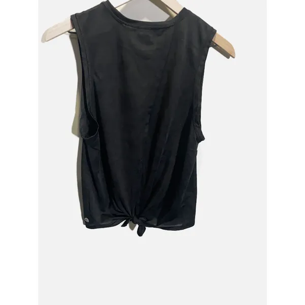 X by Gottex Tank Top Womens Medium Black Camo Mesh Tie Back Activewear Gym Yoga‎ - Image 5
