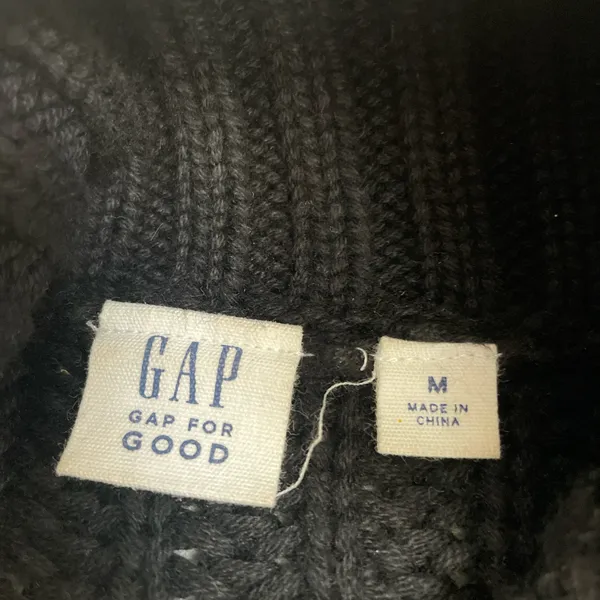 Gap Black Long Sleeve Sweater Dress - Image 4