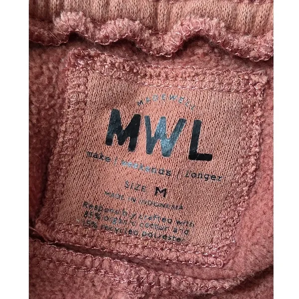 Madewell Sweatpant Joggers Size Medium Pull On Sweats Pockets - Image 2