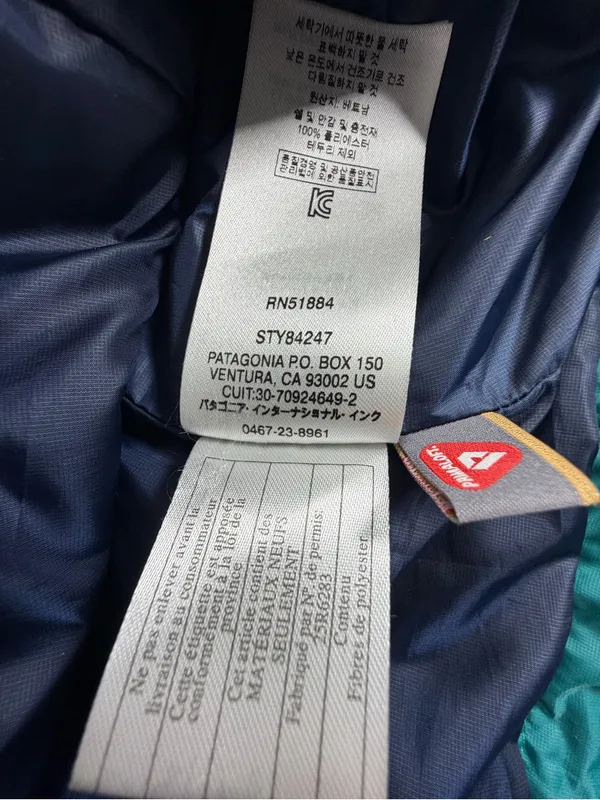 Patagonia Quilted Insulated Full Zip Puffer‎ Vest Teal Blue Gorpcore Womens M - Image 8