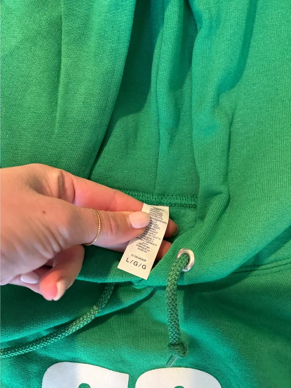 Philadelphia NFL Eagles cropped green hoodie - Image 2