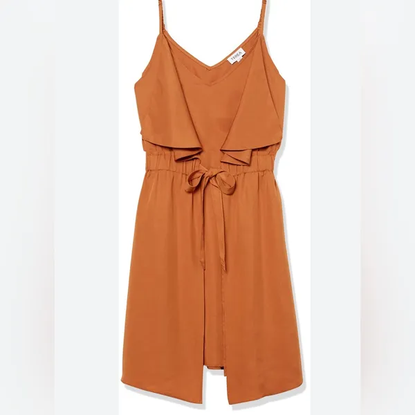 Terea Elise layered spaghetti strap mini dress Rust/terracotta Size XL - Image 2