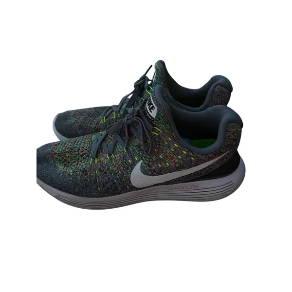 Nike‎ Womens Lunrepic Low Flyknit 2 Gray Running Shoes Size 8 - Image 11