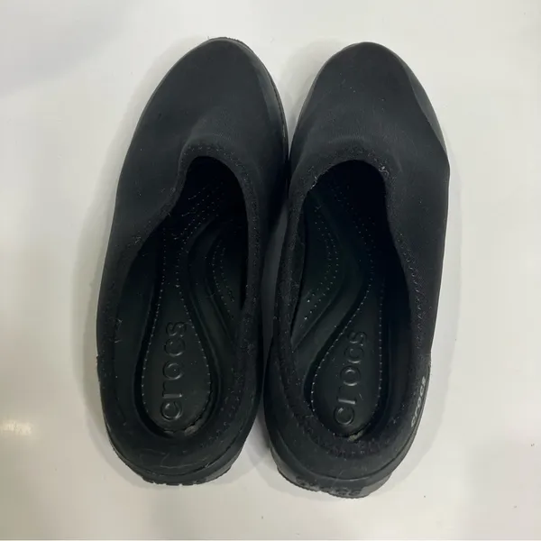 Crocs duet busy day 2.0 Satya mule flat black women’s size 7 casual minimalist‎ - Image 6