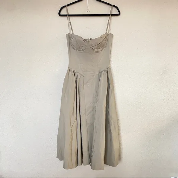 HOUSE OF CB XS D-DD 'Samaria' Taupe Corset Sun Dress‎ NWOT Size XS - Image 3