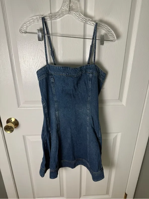 Reformation Elma Denim Mini Dress 6 - Image 2