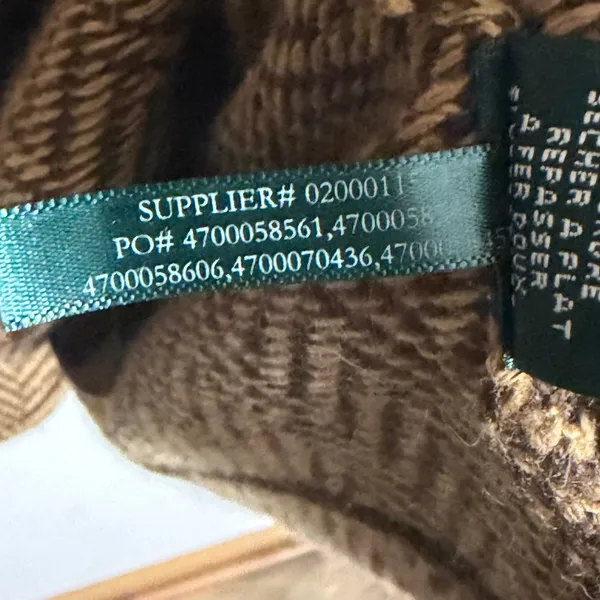Lauren Ralph Lauren Herringbone Knit Blazer Cardigan Brown Wool Cashmere 1X - Image 11