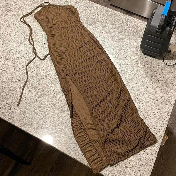 Brown Maxi Dress Size XS - Image 3
