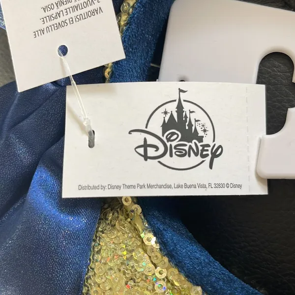 NWT Disney Parks WDW 50th Anniversary Gold Sequin Headband Minnie Ears - Image 4