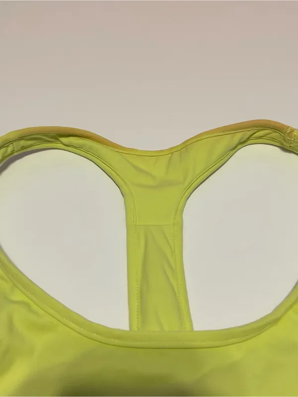 Bright Yellow Set Active SportBody Set Sports Bra Tank Top and Shorts Set - Image 10