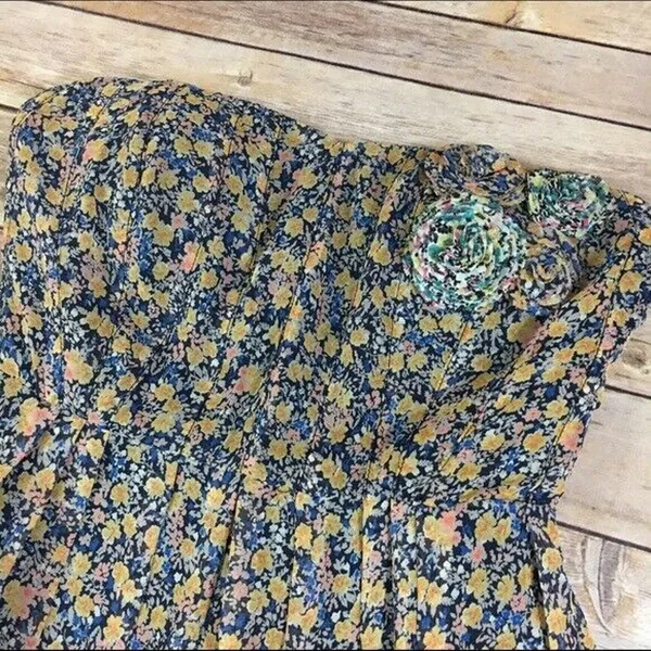 Miss Me MM Couture Strapless Floral Dress Women's‎ Medium NWT Detachable Straps - Image 4