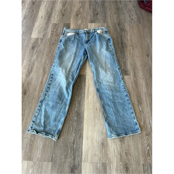 PacSun Jordyn Low Rise Straight Jeans Size 30 Light Wash Y2K Stretch Denim Blue - Image 4