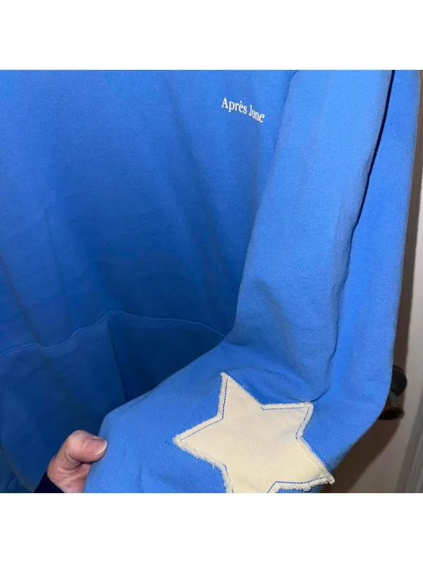 Après June star patch hoodie Blue - Image 2