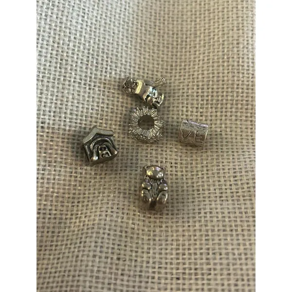 A511 charm bracket silver plated 5 pcs Gray - Image 2