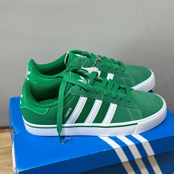 Adidas‎ Campus ADV Green Suede Gum Sole Sneakers NIB 8.5 - Image 4