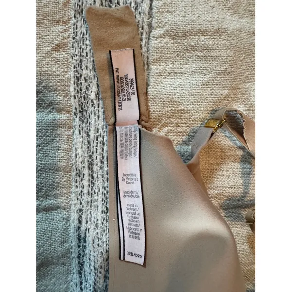 Victoria's Secret Incredible Lined Demi Bra Nude Beige 32D - Image 5