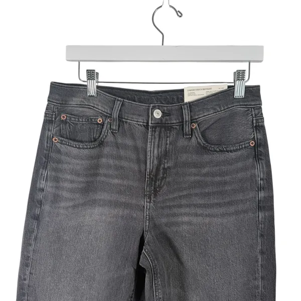 American Eagle 90s Bootcut Jeans Black‎ Distressed Mid Rise NEW Womens 4 Short - Image 3