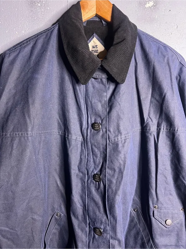 Free People Cori Waxed Cotton Jacket in Blue. Size Small. NWOT - Image 6