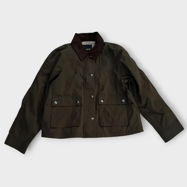 Madewell Waxed Zip-Front Jacket Size Small - Image 5