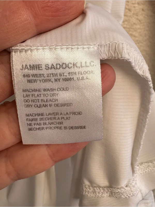 Sunsense by Jamie Sadock Women’s White Avande Garde Graphic Golf Top‎ Size Large - Image 11