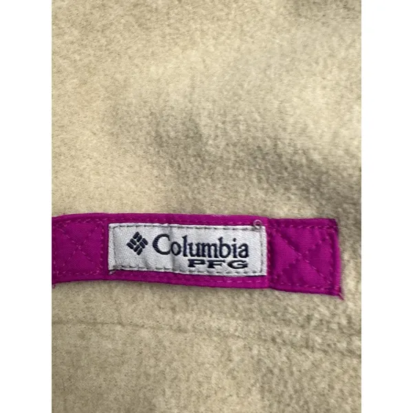 Columbia fleece vest cream and purple women's medium - Image 4