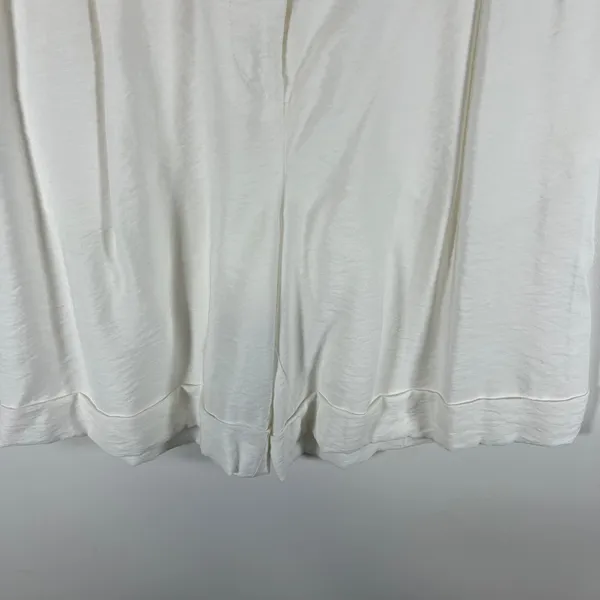 Maeve by Anthropologie‎ White Pleated Cuffed High Rise Shorts 6 Coastal Grandma - Image 4