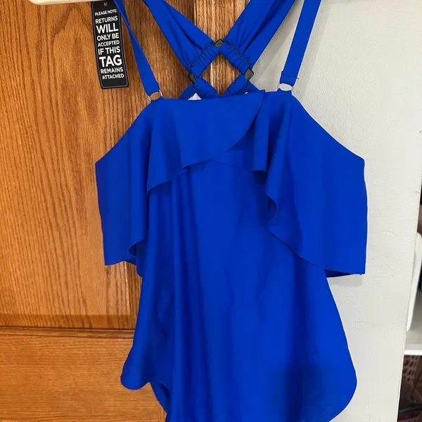Stylish BMJL Women's Royal Blue One Piece Swimsuit - Image 2