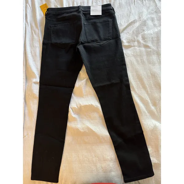 NWT H&M Black Skinny Jeans Women's 8 Regular Waist Goth Classic Rock - Image 5