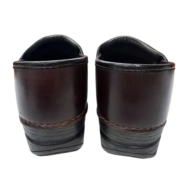Dansko Brown Red Leather Professional Mule Clogs Comfort Nursing Work Shoes 39 - Image 5