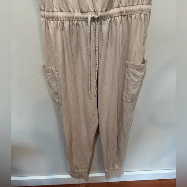 Eberjey Brie Cargo Sleeveless Jumpsuit in Antique Rose Sz‎ M - Image 6