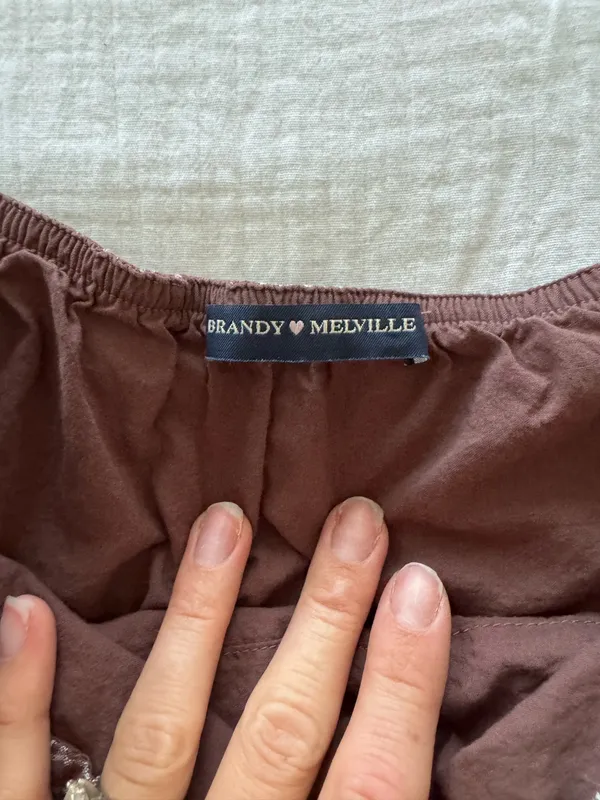 Brown Skirt Brandy Melville Plaid - Image 2