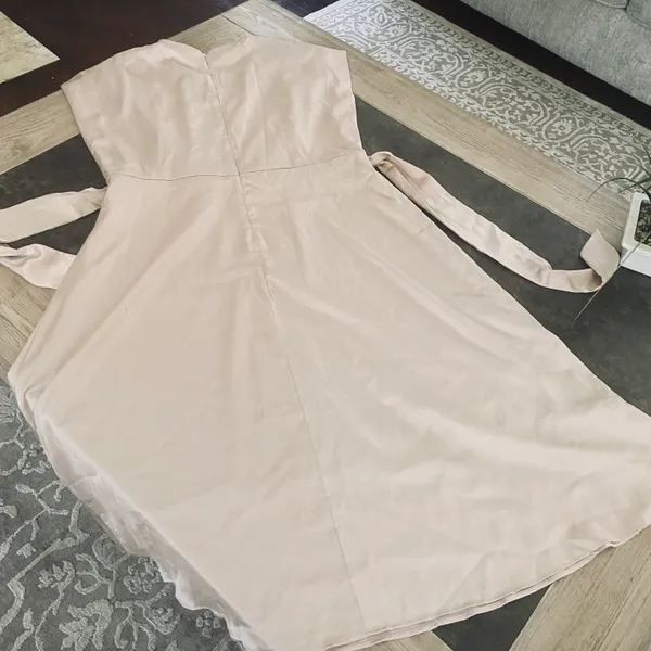 PRETTYGARDEN Women's 2023 Summer Satin Midi Dress Cap Sleeve Tie Waist Elegant A-Line Flowy Dresses - Image 11