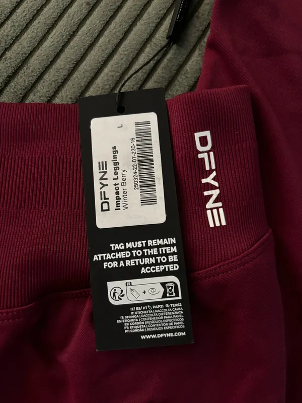 DFYNE Impact Leggings Winter Berry L - Image 4