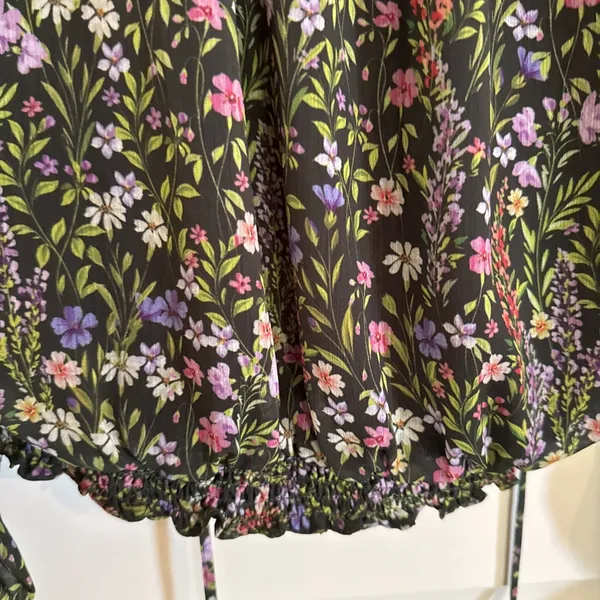 Amanda‎ Uprichard Orleans Long Sleeve Top in Charmont Size Medium Boho Floral - Image 6