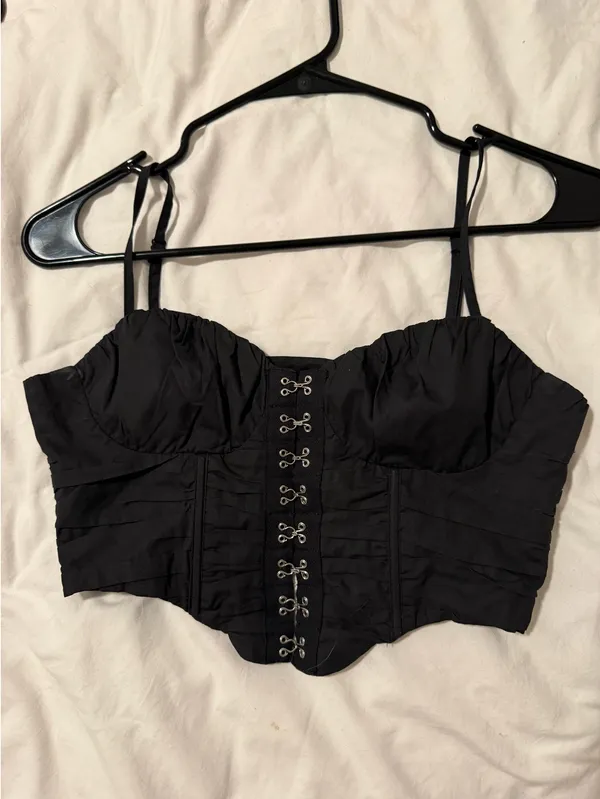 Princess Polly Black Corset Top - Image 2