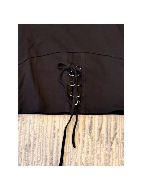 New Marc Bouwer Unlimited women's small black corset long sleeve top - Image 4