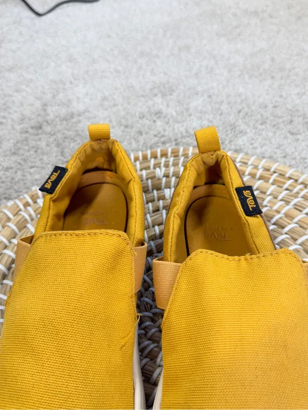 Teva Women’s Voya Slip On Shoes Flat Lightweight in Yellow Sunflower 7 - Image 3