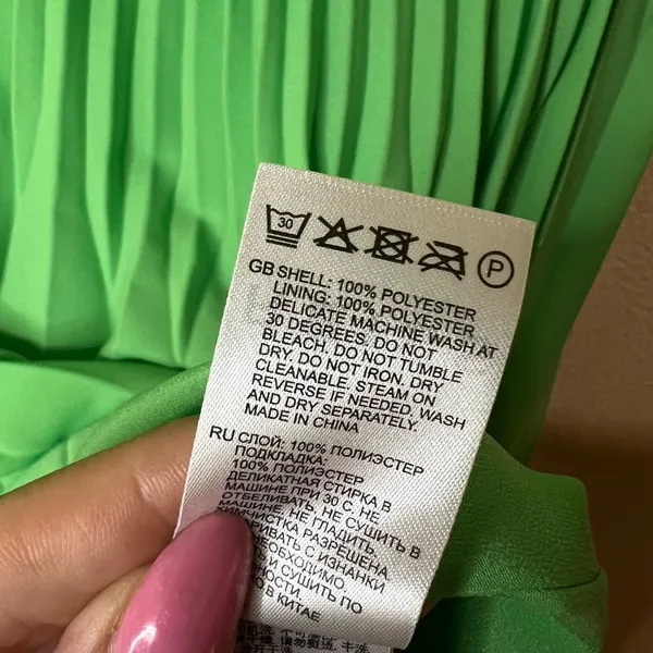 Reiss Izzie High Rise Pleated Midi Skirt in a vibrant bright green WOMENS US 4 - Image 6