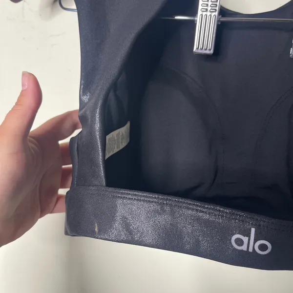 Alo Yoga Super Shine Flash sports bra open back sz XS - Image 5
