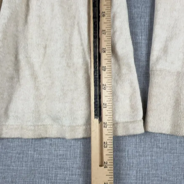 Gap Sweater Womens S Beige Cashmere Blend V Neck Knit Pullover Long Sleeve - Image 6